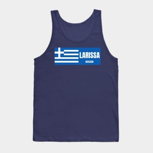 Larissa City with Greek Flag Tank Top